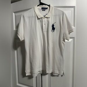 White Skinny Fit Polo by Ralph Lauren shirt